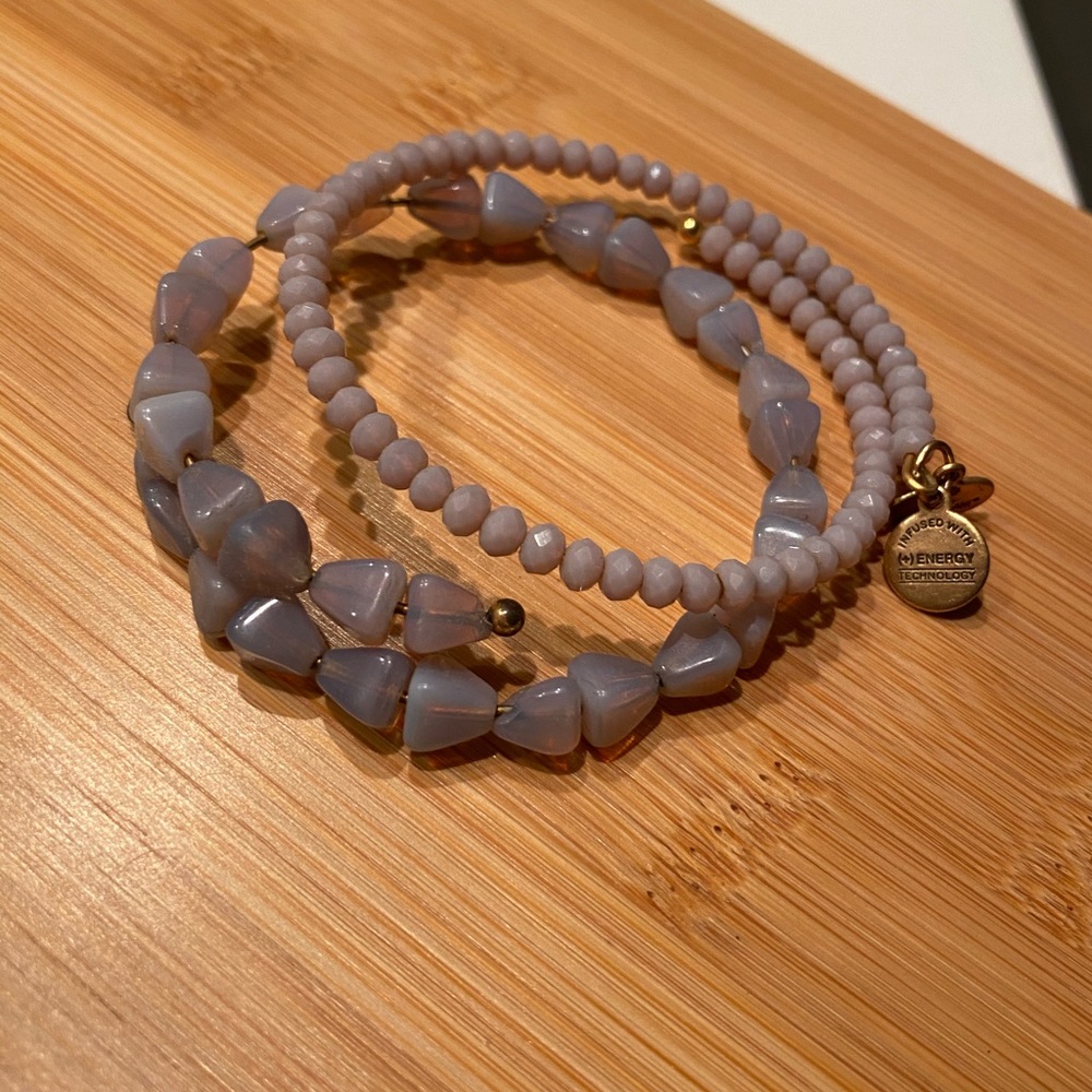 Alex and Ani VINTAGE beaded bangle set